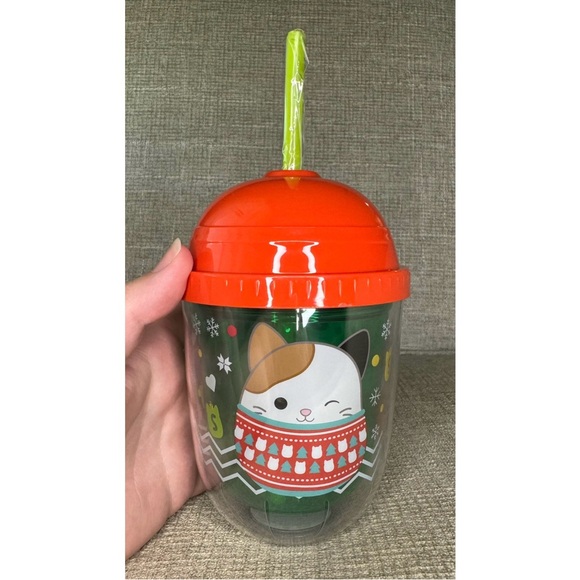 Holiday Squishmallow Cup With Straw - Picture 1 of 9